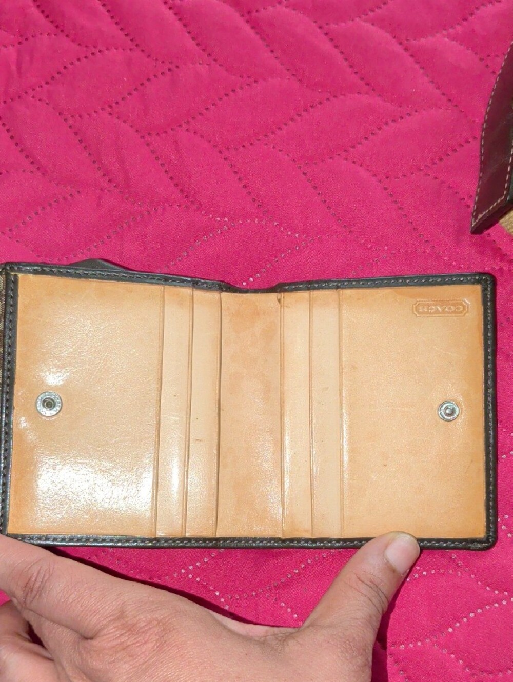 Coach Tan/Brown Signature Crossbody and Wallet Set - Picture 7 of 9